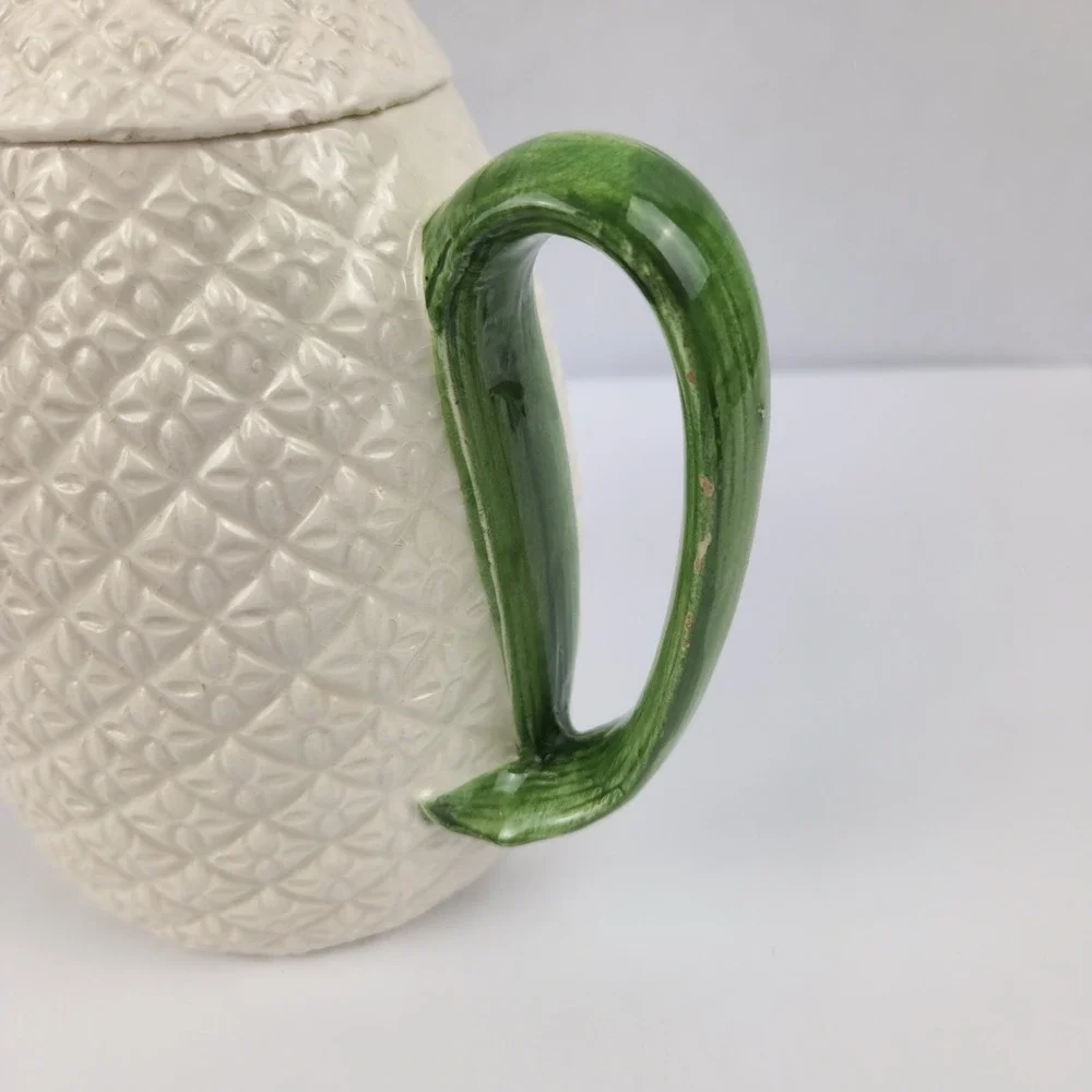 Vintage 1960s Aloha 8066 Pineapple Teapot Coffee Pot Hawaii Mid Century Tropical